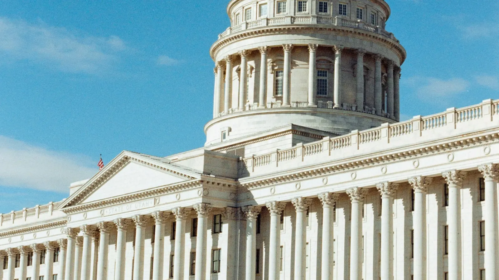 The Utah State Capitol building in Salt Lake City