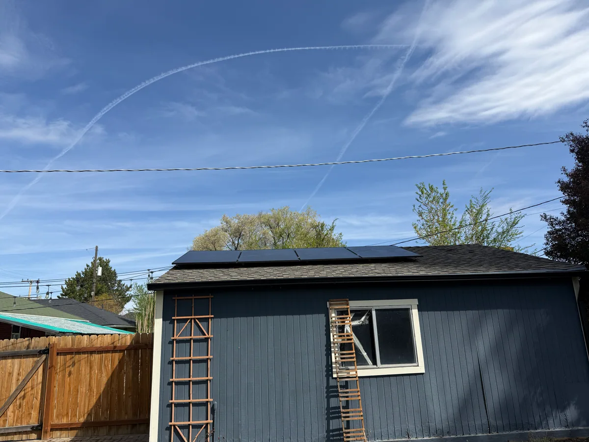 Roof install — alternate angle